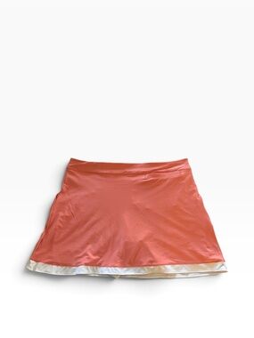 Peter Millar Women’s Athletic Tennis Golf Skort White Trim Orange /Peach Size XL